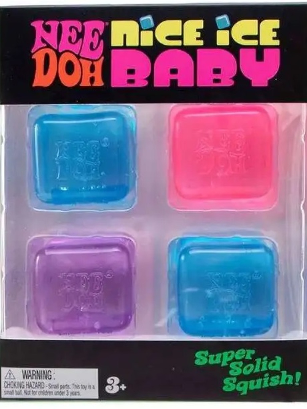 Nice Ice Baby Super Solid Squish Ice Cubes - Blue, Pink, Purple